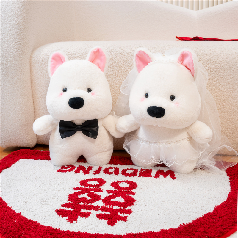 结婚娃一对压床高档上抱枕