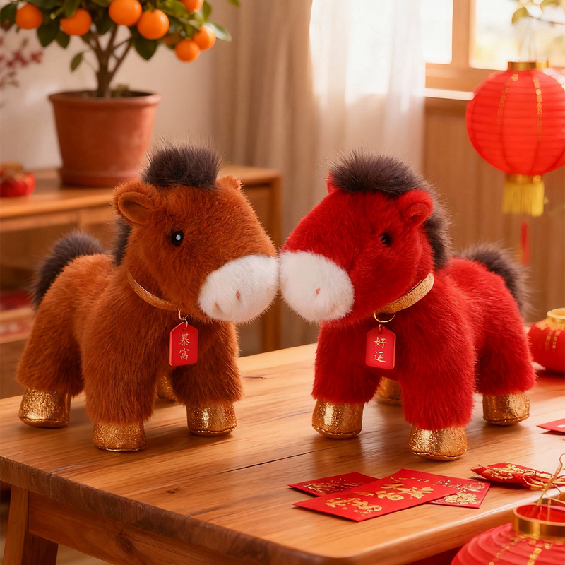 2026马年吉祥物公仔金运小马玩偶