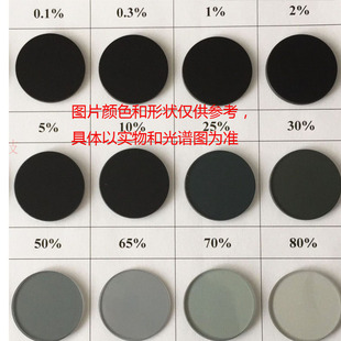 60% 50% 45mm方形 0.1%20%40% 光学中性减光片衰减片透过率0.01%