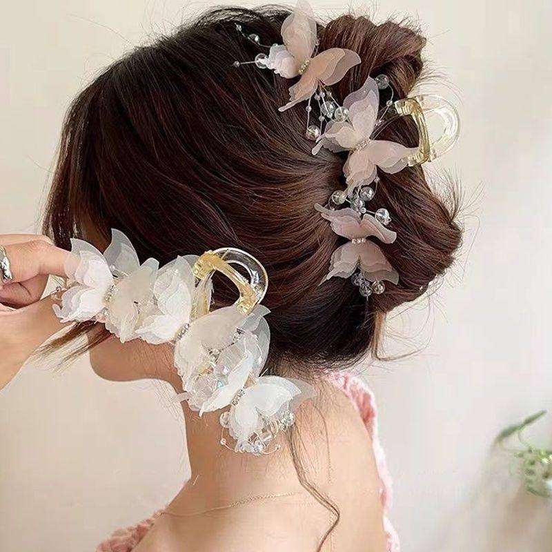 灵动蝴蝶抓夹女大号2025新款高级感甜美发夹后脑勺盘发夹子鲨鱼夹,饰品/流行首饰/时尚饰品新,发饰,淘宝优惠券,粉丝福利购,淘宝优惠卷