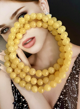 深海贝壳黄金玉化手串佛家七宝女