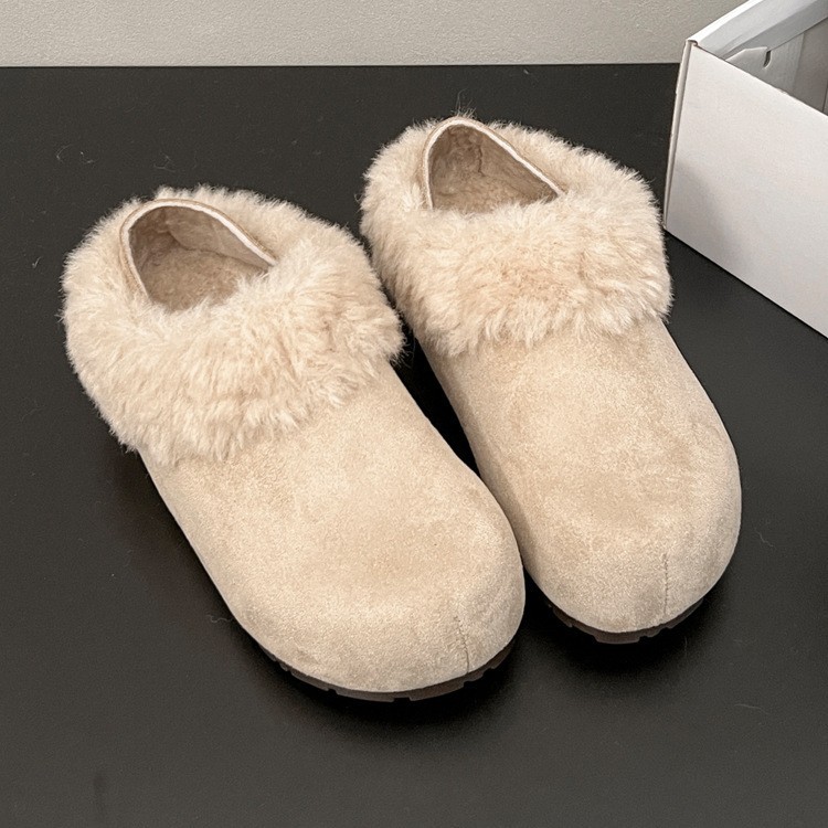 现货版~内增高全包加绒勃肯鞋女