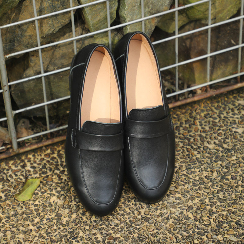 青步自制头层牛皮乐福鞋女真皮一脚蹬复古小皮鞋女平底单鞋四季鞋,女鞋,乐福鞋（豆豆鞋）,淘宝优惠券,粉丝福利购,淘宝优惠卷