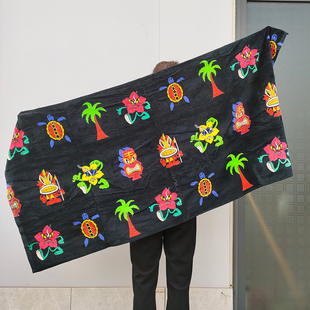 RVCA原单原包装街头滑板100%纯棉割绒浴巾亲肤吸水舒适个性沙滩巾