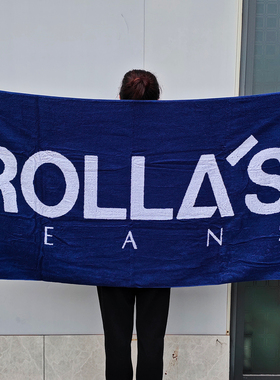 Rolla's外贸原单纯棉浴巾双面超厚实柔软吸水游泳冲浪保暖沙滩巾