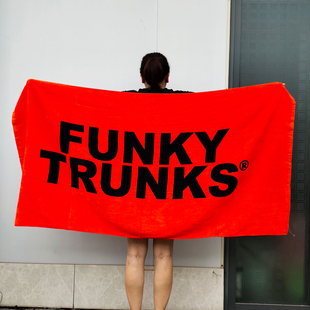 Funky Trunks纯棉全棉浴巾柔软吸水冲浪潮牌黑色猫眼大号沙滩巾