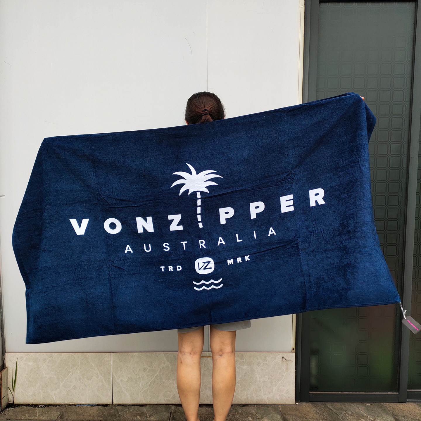 VZ外贸原单全纯棉割绒浴巾柔软吸水可日光浴特大亲肤简约沙滩毛巾