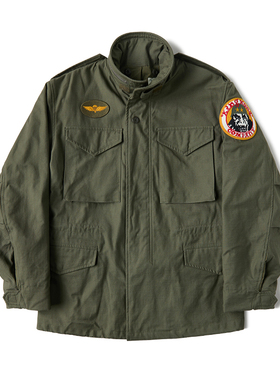 恶犬BRONSON复刻出租车司机M-65野战夹克外套混纺重磅贡缎面料M65