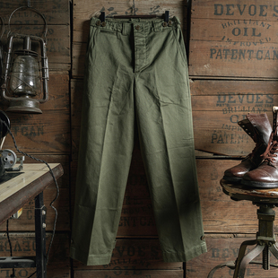 M45男士 恶犬BRONSON 43橄榄绿OD7野战裤 重磅棉缎纹宽松直筒裤