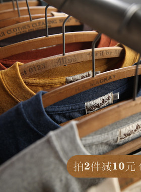 NON STOCK 260g重磅美式复古纯棉短袖T恤男夏季宽松潮流半袖上衣