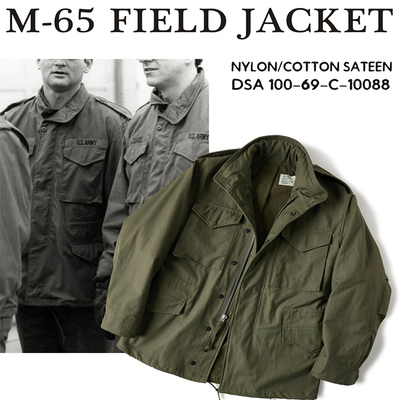 恶犬BRONSON复刻1969年度M65混纺面料野战夹克M-65橄榄绿外套M51