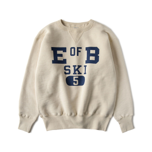 恶犬BRONSON重磅600g纯棉毛圈拉毛卫衣SKI滑雪队复古双V领运动衫