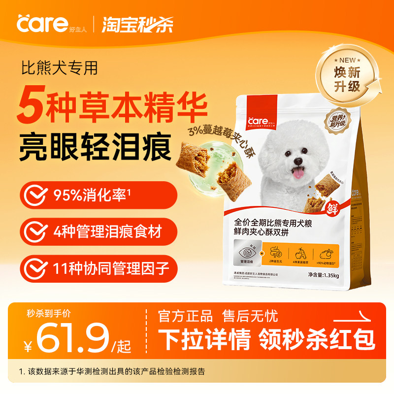 【买一送一】好主人比熊专用犬粮幼犬狗粮成犬小型犬泪痕营养