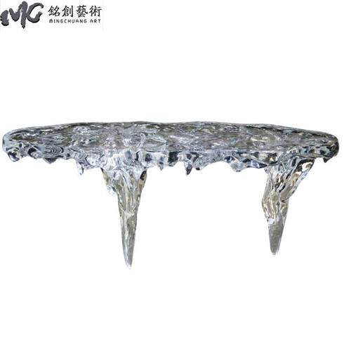 简约现代透明树脂亚克力桌子轻奢设计师款边几家居客厅家用茶几桌