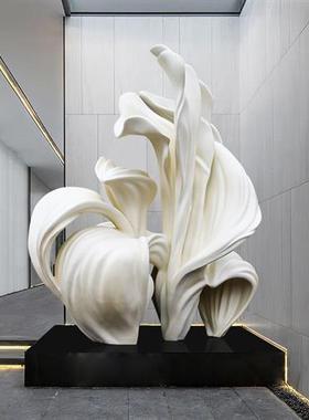 酒店大堂玻璃钢装饰工艺品客厅玄关家居大型落地雕塑抽象艺术摆件