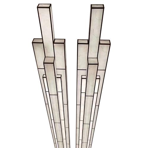 酒店大堂非标定制灯具售楼沙盘吊灯来样加工非标光立方满天星吊灯