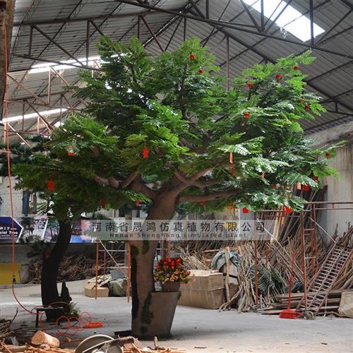大型仿真树厂家枫杨树假树假绿植人造胡杨树仿真枫树假枫树叶