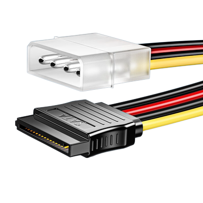 山泽sata硬盘电源线一分二延长线