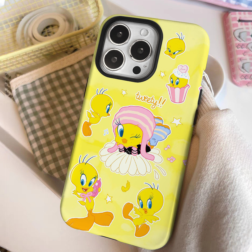 趣味鸭子崔弟iPhone15二合一菲林适用16plus创意可爱苹果12/13翠儿14promax小众女款iphonex防