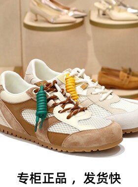 KISSCAT接吻猫2026圆头薄软底系带德训鞋休闲运动鞋女K76166A-50