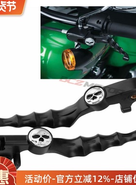 适用于竞速之星400雅马H XV250 XV535 XV 750 1100 改装骷髅牛角