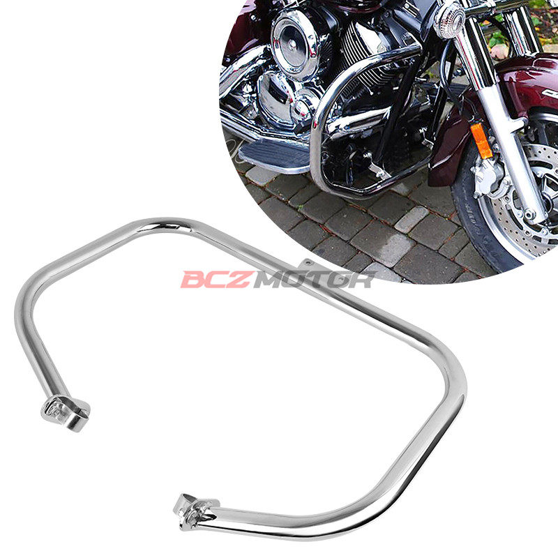 摩托车雅马Ha 竞速之星 Vstar xvs 1100 改装前保险杠 护杆保护架