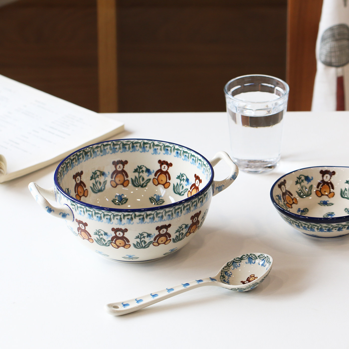 波兰陶瓷1137X棕色小熊系列餐具图片