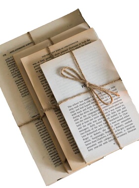 原版外文英文二手古董泛黄旧书道具vintage婚礼复古装饰旧书摆件