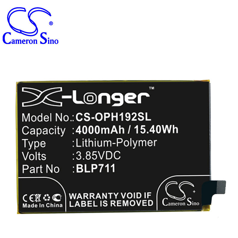 cameronsino适用 oppo a1k cph1923 1923手机电池blp711 4000毫安