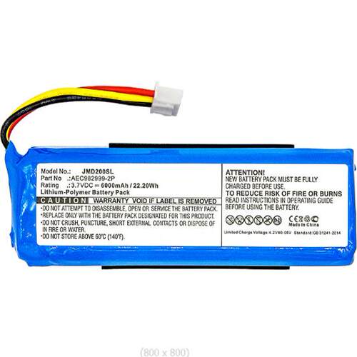 适用JBL户外无线Charge蓝牙音箱音响电池AEC982999-2P