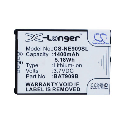 CameronSino适用NEC GzOne IS11CA 手机电池BAT909B 1400mAh