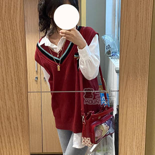 （现货）恋与深空祁煜红枫季节毛衣鱼鱼纯棉针织马甲cosplay服装