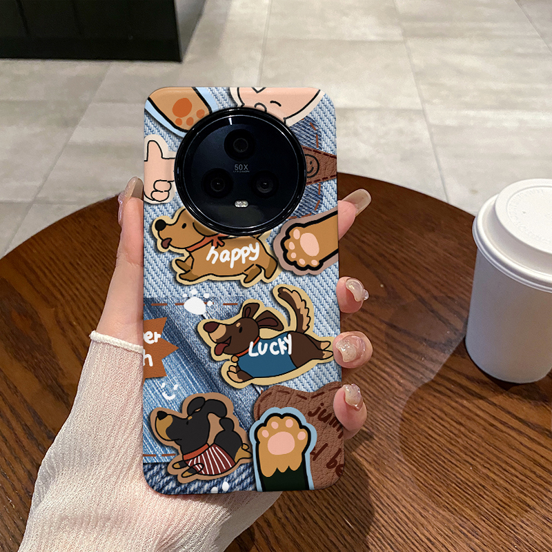 牛仔裤狗 适用于荣耀Magic6Pro手机壳全包边Magic5磨砂硬壳二合一硅胶防摔Magic4个性创意新款简约时尚耐脏