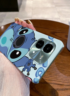 蓝史迪仔 适用于vivo iQOO Z9手机壳iQOO Z9 Turbo半包边iQOO Z9X菲林塑料磨砂硬壳保护套男女款新款耐脏