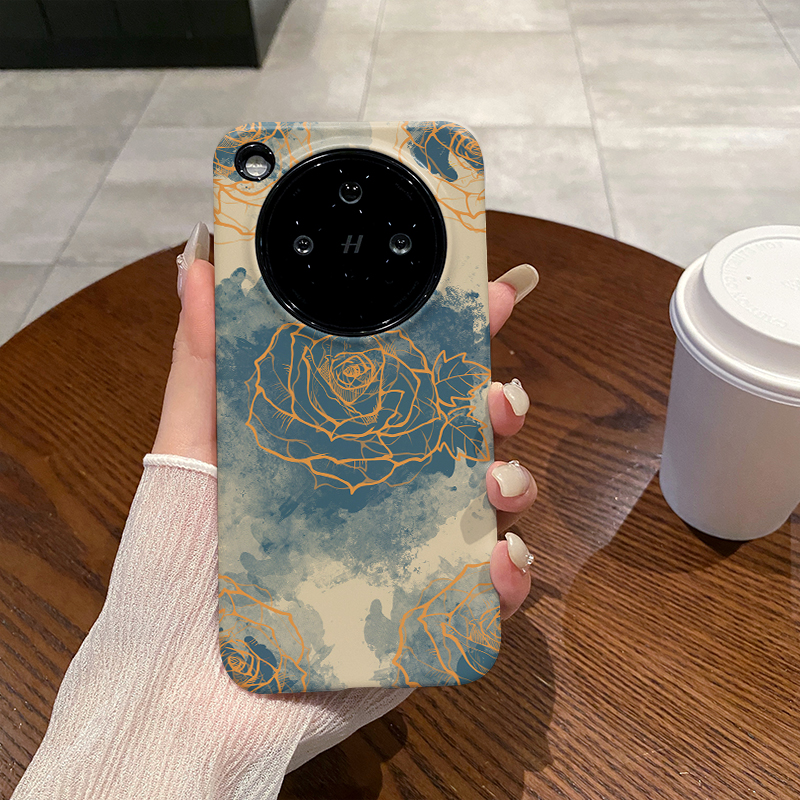 扎染玫瑰 适用于OPPO FINDX7手机壳X7Ultra菲林二合一FINDX6磨砂防摔硅胶FINDX5PRO硬壳软壳创意小众耐脏个性