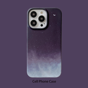 星空适用iPhone11手机壳XS/XR苹果12ProMax硬壳13磨砂8PLUS菲林14个性创意新款简约15PROMAX保护套耐脏