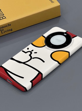 红色超人 适用于华为Mate60Pro手机壳全包边菲林亮面硬壳Mate60塑料防摔个性创意新款简约时尚小众男女款