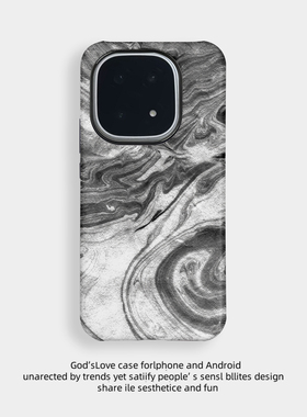 灰色晕染适用于VIVO IQOO15手机壳全包边菲林塑料硬壳iQOO15二合一个性创意保护套男女款新款简约软壳