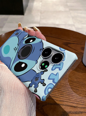 蓝史迪仔 适用于realme真我GT Neo6手机壳真我GT Neo6SE半包边菲林塑料磨砂硬壳保护套新款耐脏简约小众