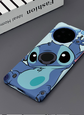 蓝史迪仔 适用于VIVO X90手机壳X90S全包边X90PRO菲林亮面塑料硬壳个性创意保护套新款小众耐脏男女款简约