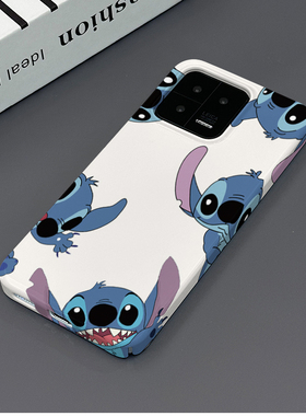 多只史迪仔 适用于小米13手机壳小米13PRO全包边菲林亮面塑料硬壳个性创意保护套新款小众耐脏男女款简约