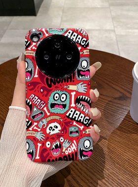 红色怪兽 适用于OPPO FIND X8S手机壳FINDX8Ultra菲林二合一磨砂FIND X8S+防摔硅胶塑料硬壳软壳耐脏