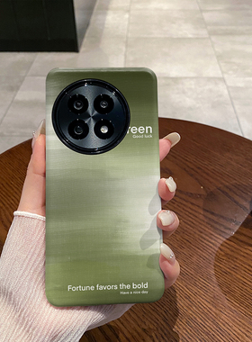 渐变墨绿Green 适用于OnePlus 一加13手机壳菲林1+13二合一磨砂防摔硅胶塑料硬壳软壳保护套个性创意小众耐脏