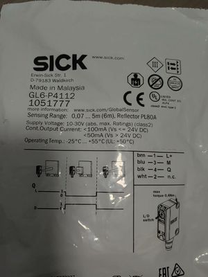 德国SICK西克GL6-P4112货号1051777 拍前请询价