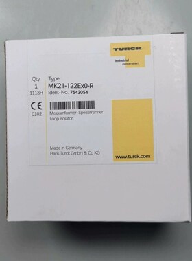图尔克TURCK MK21-122Ex0-R测量隔离栅拍前议价