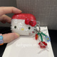 babypain 古早ins风复古红色可爱猫咪适用airpods4耳机壳airpods3贝壳纹软壳耳机套pro2浪漫少女心挂件2代