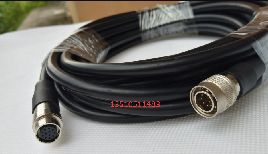 特殊CCD工业相机公转母RHS12芯拖链线 航空插头12pin模拟相机线