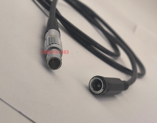 雷默0B双针转DC5.5*2.1母医疗设备电源线 0B 2芯转DC母通用电源线