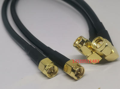 SMA-JJW低耗射频3DFB高品质跳线 SMA公弯转公直高频50欧姆3D馈线