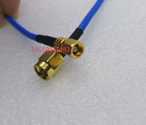 SMC母转SMA公蓝色RG316D双屏蔽射频线SMC/SMA-KJ高频传感器信号线